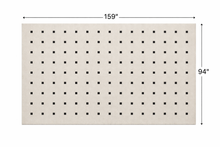 Load image into Gallery viewer, Modern Minimalist Grid Area Rug – Black Check Pattern on Beige Base, 94" x 159"
